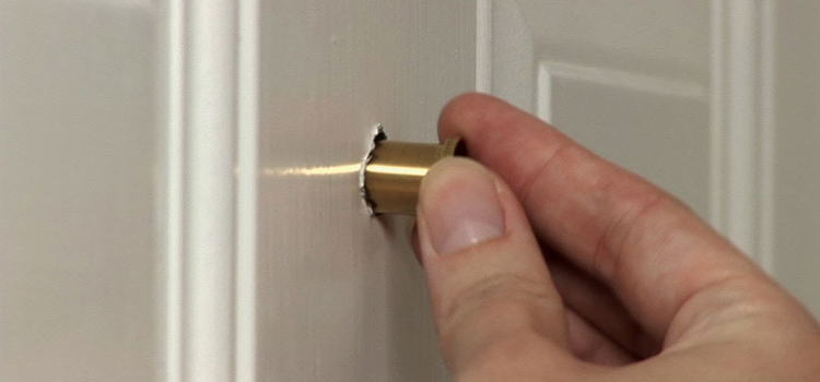 peephole door repair in Lakeland Village