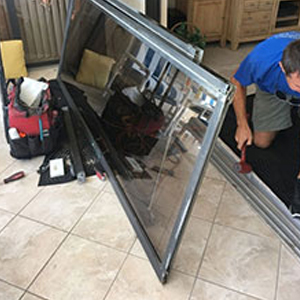 sliding glass door frame repair Lakeland Village
